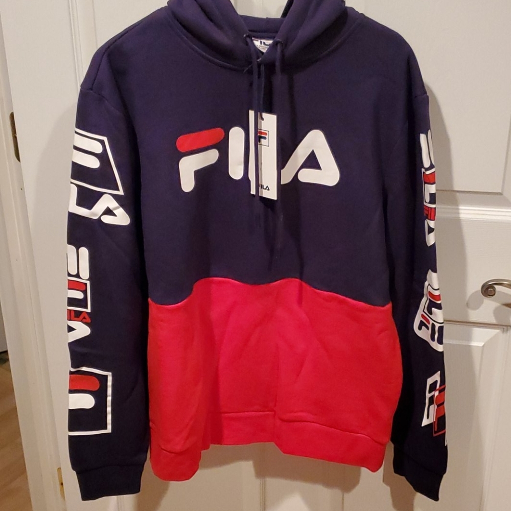 New Mens Medium Fila Hoodie